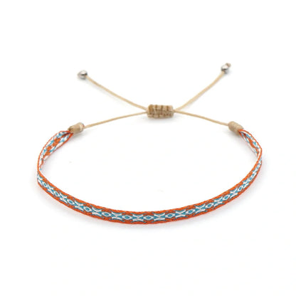 Handcrafted bohemian bracelet with ethnic flair, featuring premium Miyuki DB beads and traditional weaving techniques