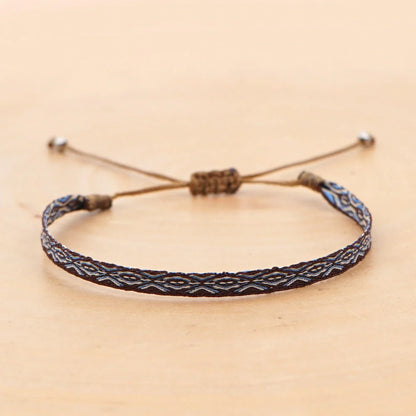 Handcrafted bohemian bracelet with ethnic flair, featuring premium Miyuki DB beads and traditional weaving techniques