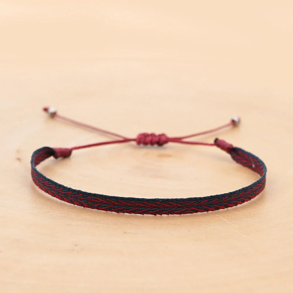 Handcrafted bohemian bracelet with ethnic flair, featuring premium Miyuki DB beads and traditional weaving techniques