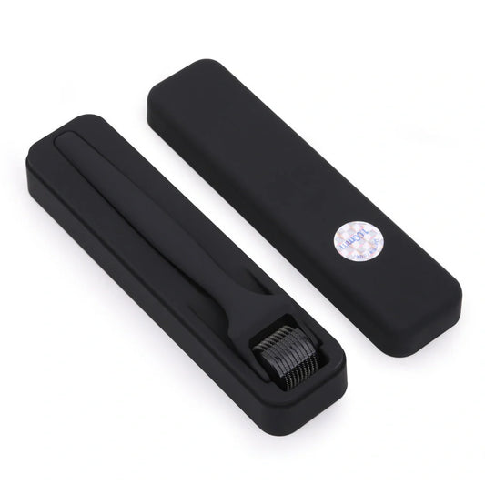 Matte 540 Microneedle Roller with oil-rubber handle for precise skincare treatments