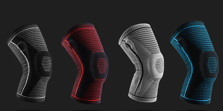 Silicone Spring Knee Pads for sports and fitness with patella protector