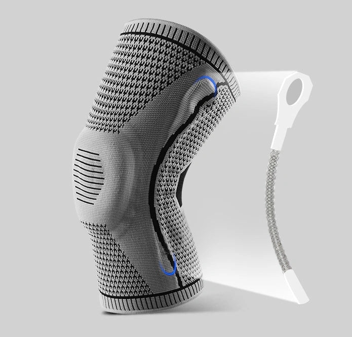 Silicone Spring Knee Pads for sports and fitness with patella protector