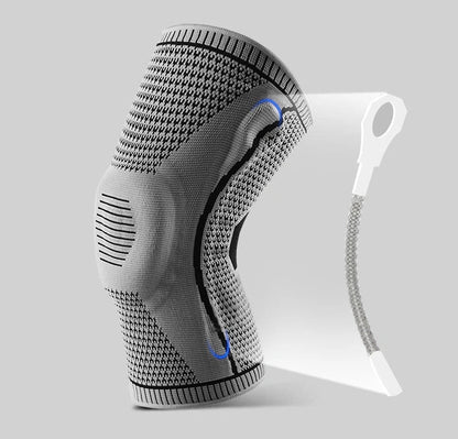 Silicone Spring Knee Pads for sports and fitness with patella protector