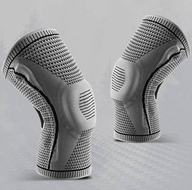 Silicone Spring Knee Pads for sports and fitness with patella protector