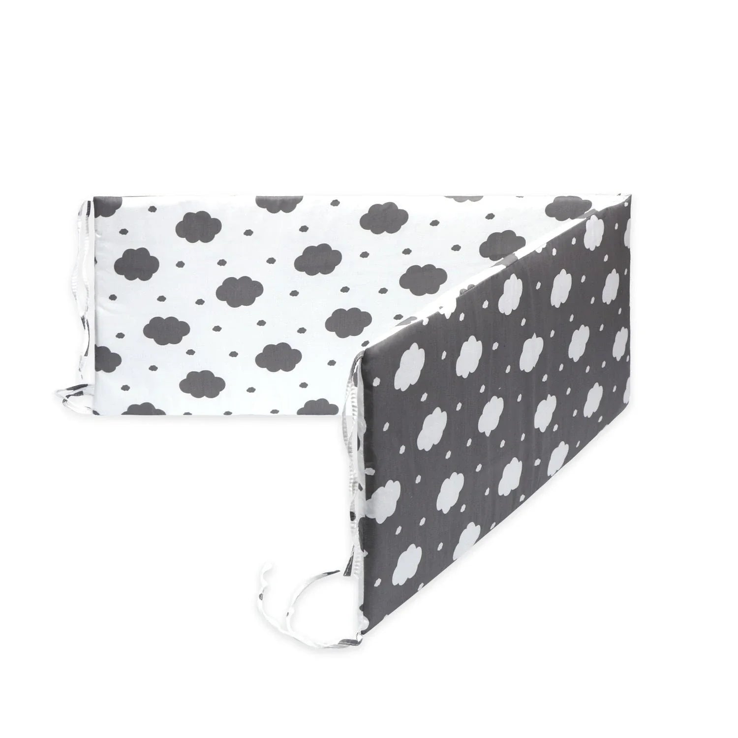 Premium cotton muslin crib bumper with four-piece design for comprehensive baby protection