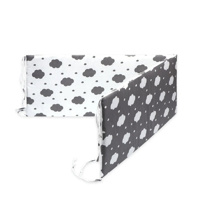 Premium cotton muslin crib bumper with four-piece design for comprehensive baby protection