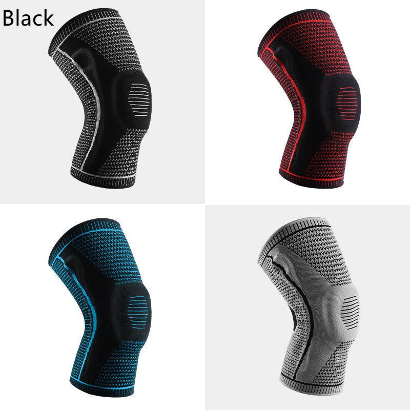 Silicone Spring Knee Pads for sports and fitness with patella protector