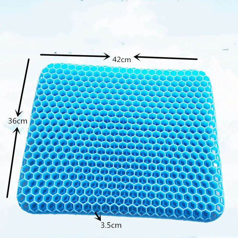 Breathable Honeycomb Seat Cushion with TPE Gel for car and home comfort