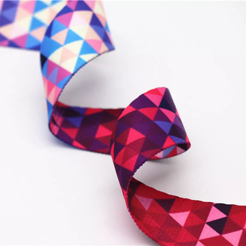 Pure Cotton Yoga Mat Strap with Gradient Colour Elastic Band for secure mat transport