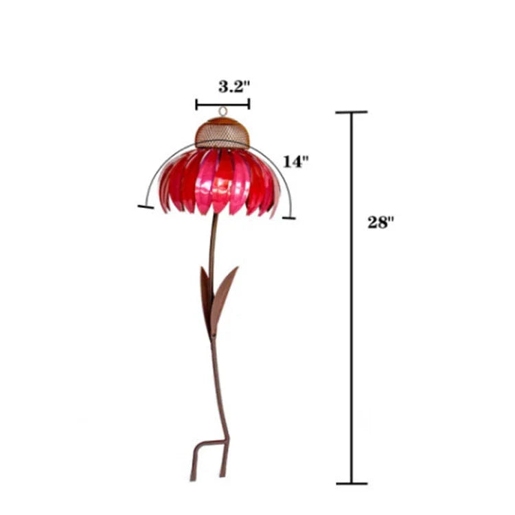 Elegant petal-shaped bird feeder in various colors, designed to attract and delight birds in your backyard