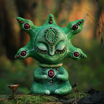 Handcrafted fantasy creature resin garden ornament, unique decoration for outdoor and indoor spaces