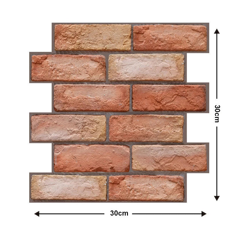 Brick texture self-adhesive wallpaper for moisture-proof home decoration