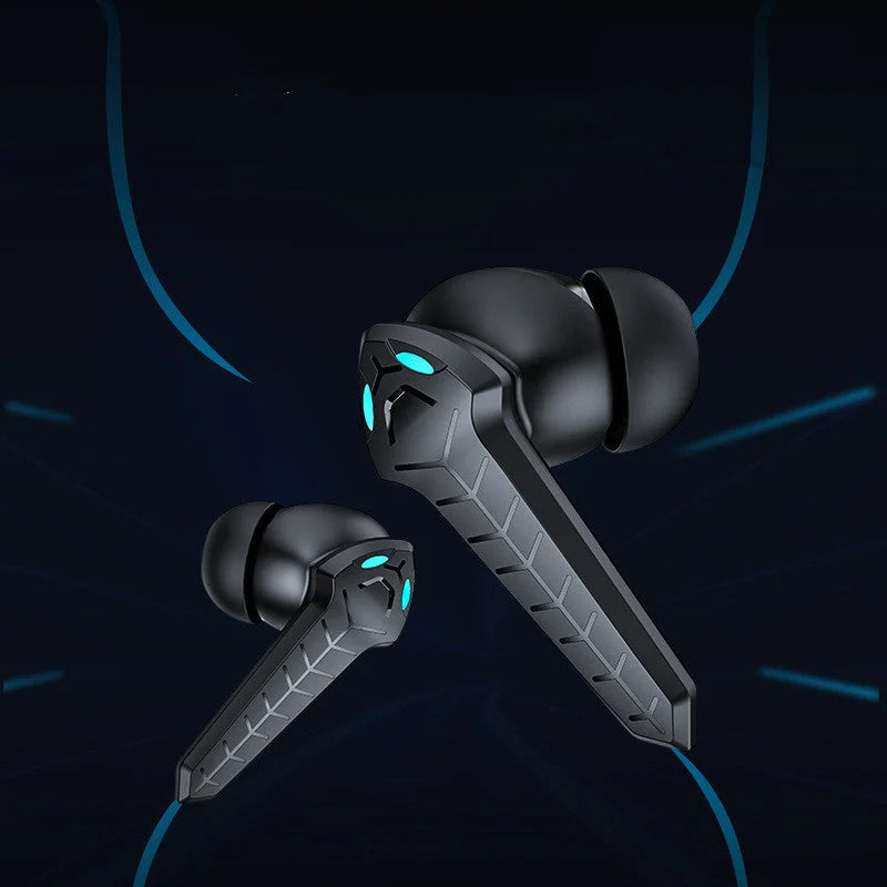 TWS Gaming Headset with zero delay and 360 stereo sound in black and white options