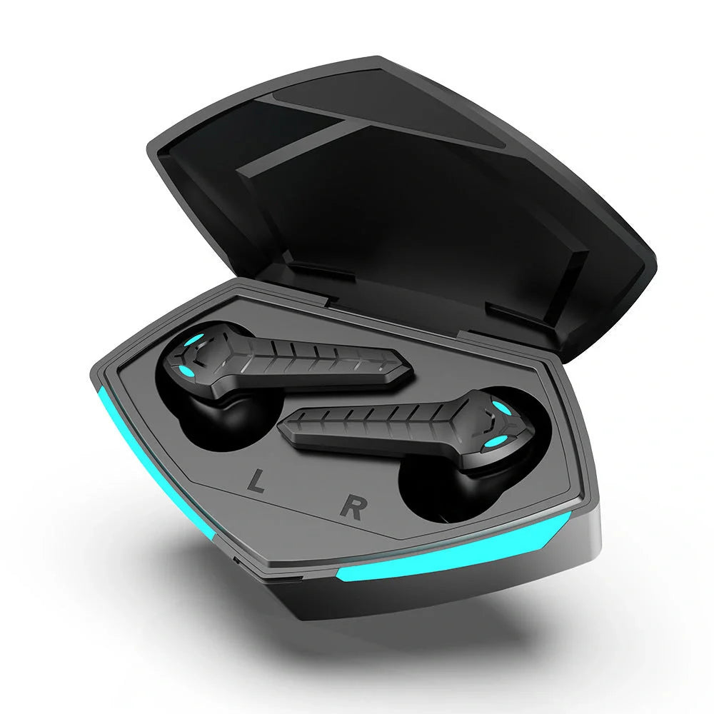 TWS Gaming Headset with zero delay and 360 stereo sound in black and white options