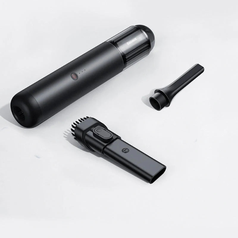 Portable car wireless vacuum cleaner with nozzle and blowing tube