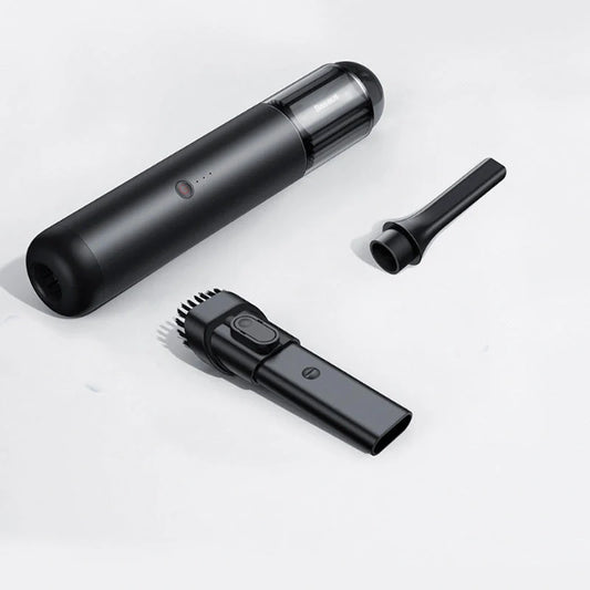 Portable car wireless vacuum cleaner with nozzle and blowing tube