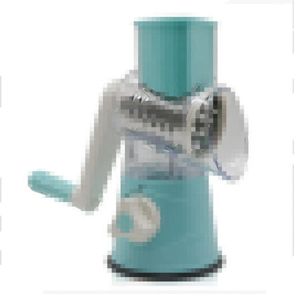 4-in-1 manual vegetable cutter with stainless steel blades for versatile kitchen tasks