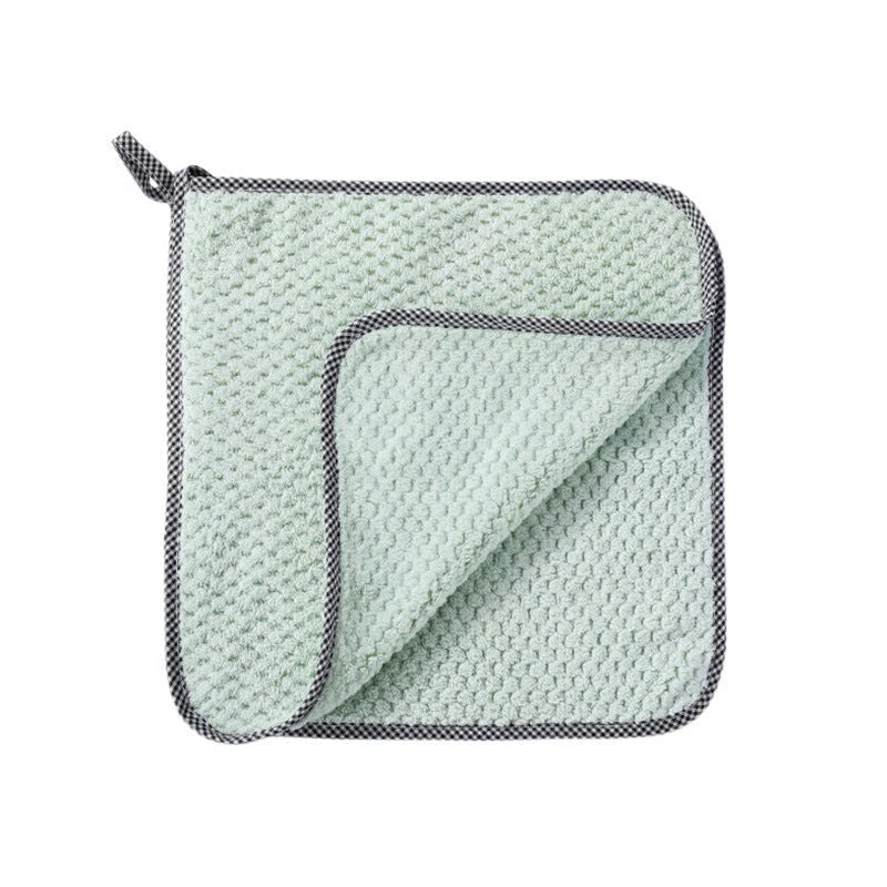 Absorbent and durable microfibre kitchen dish cloths in various colours