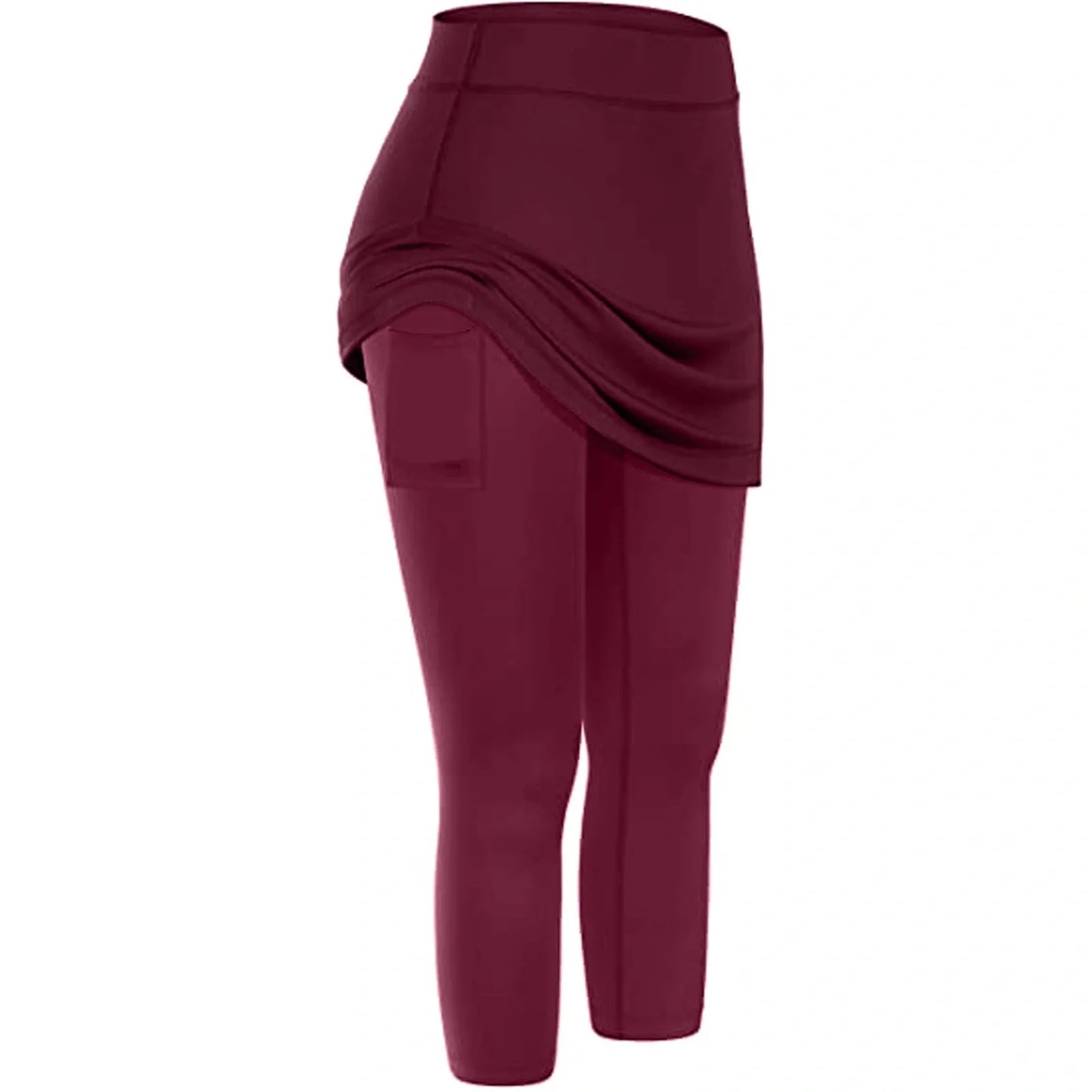 Women's tennis skirted leggings with pockets in various colours