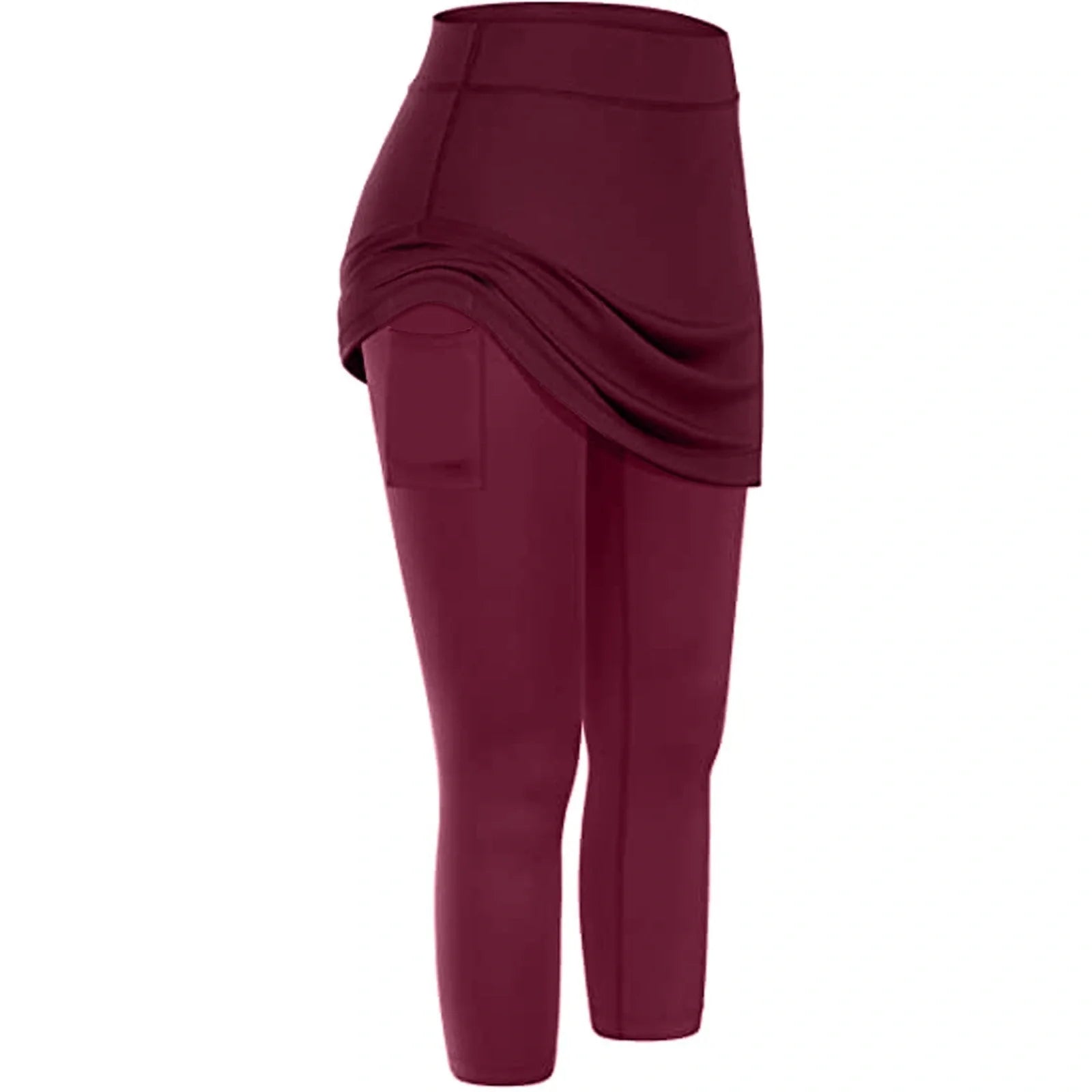 Women's tennis skirted leggings with pockets in various colours