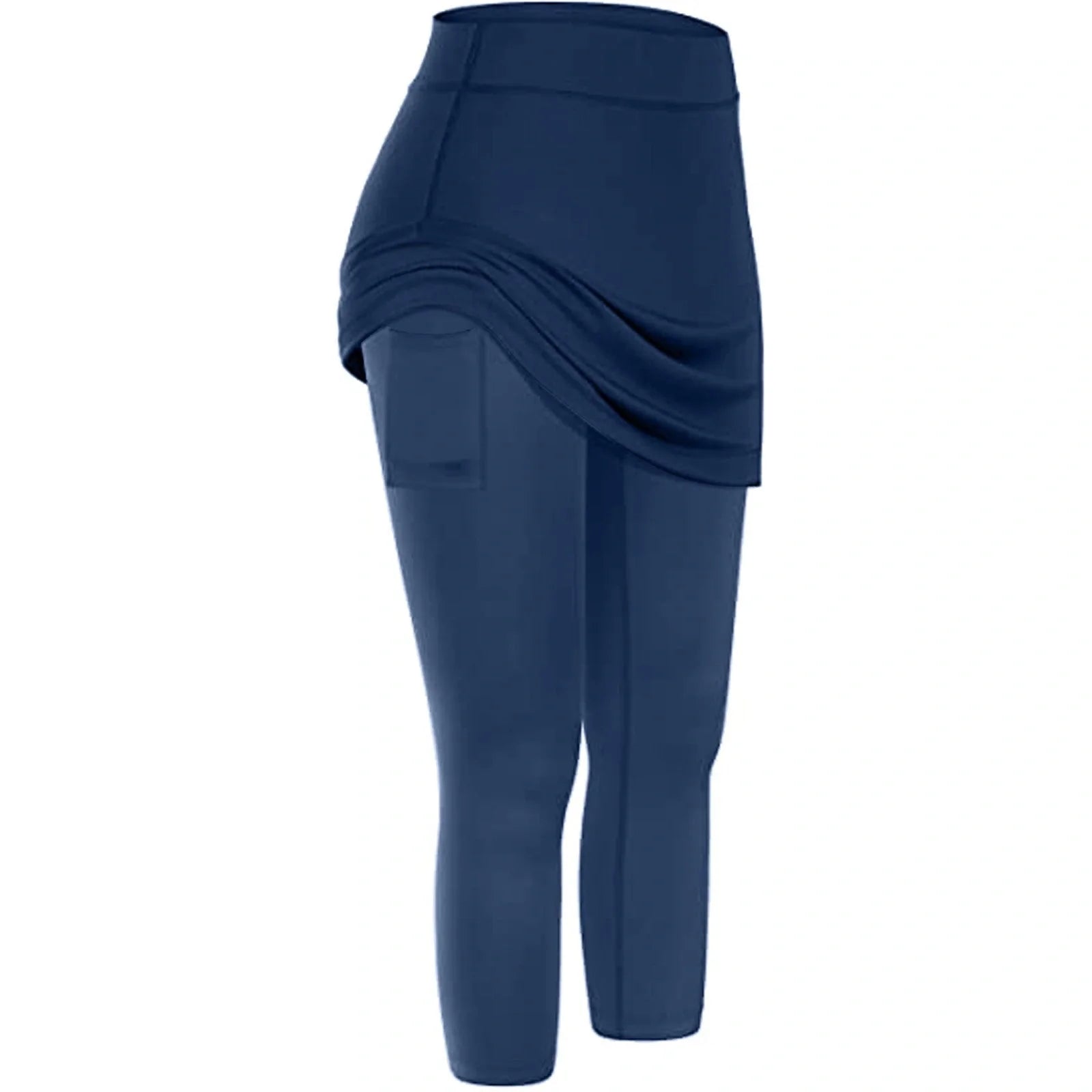 Women's tennis skirted leggings with pockets in various colours