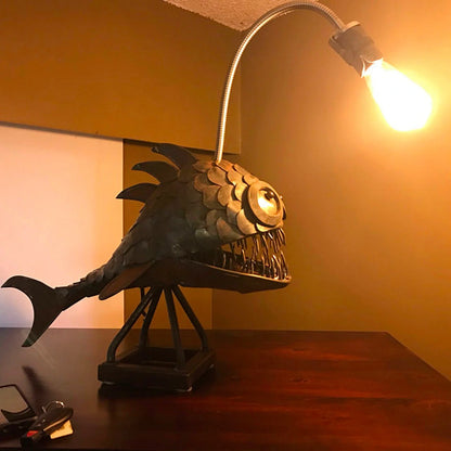 Anglerfish Lamp floor-standing retro art table lamp with flexible head