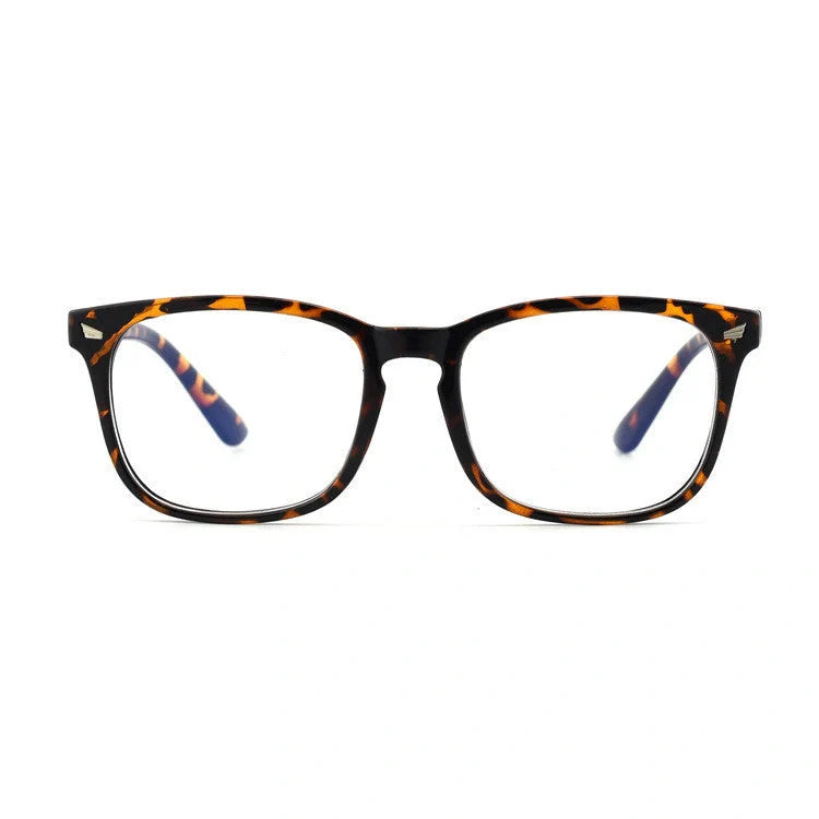 Stylish square blue light blocking glasses for eye protection and comfort