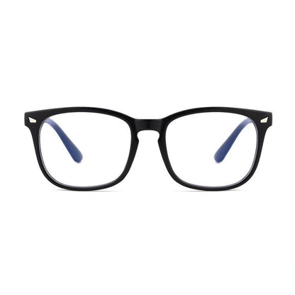 Stylish square blue light blocking glasses for eye protection and comfort