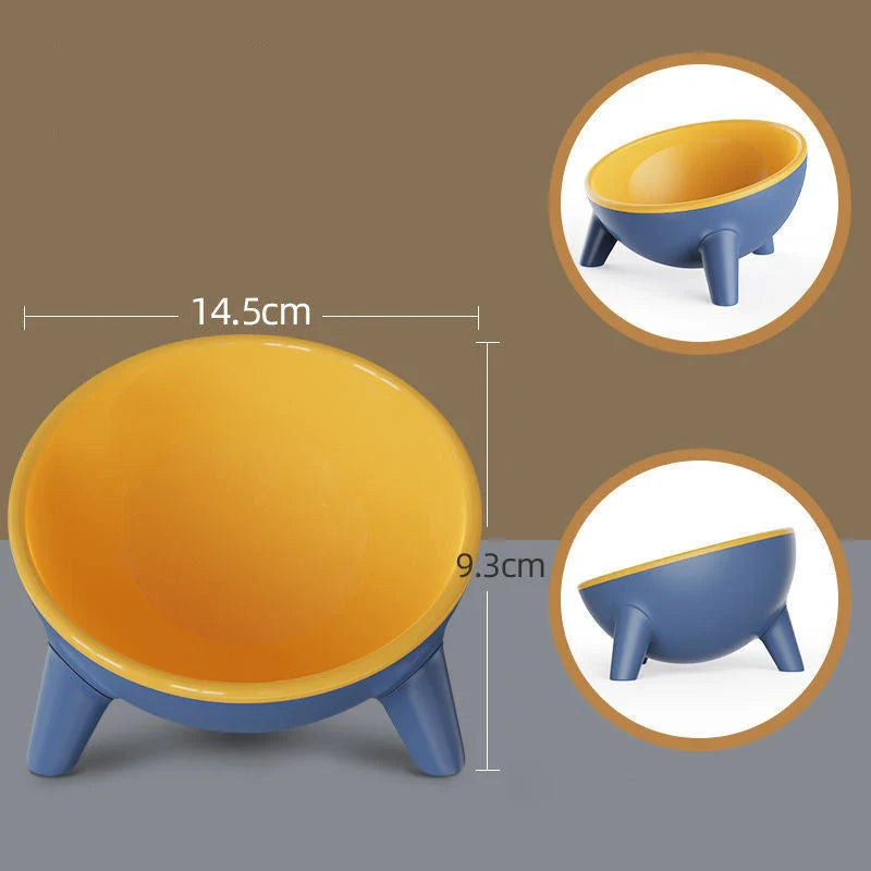 Premium quality pet feeding bowls with stable triangular base, 15-degree tilt design and durable, food-grade materials for dogs, cats and bunnies