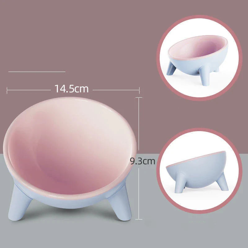 Premium quality pet feeding bowls with stable triangular base, 15-degree tilt design and durable, food-grade materials for dogs, cats and bunnies