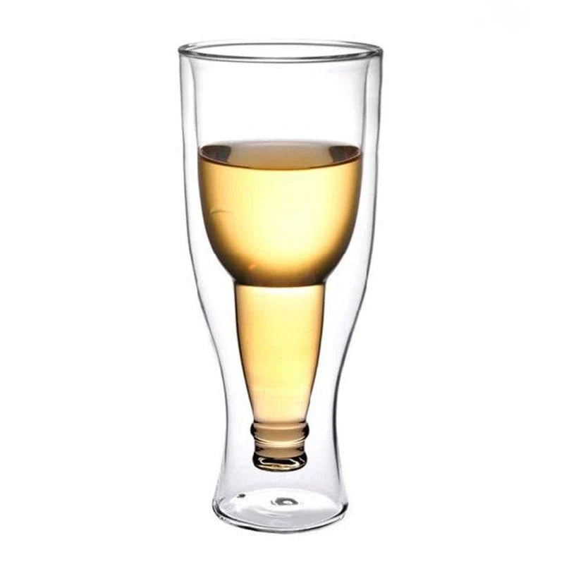 Premium double-walled glass mugs with advanced insulation for chilled beverages