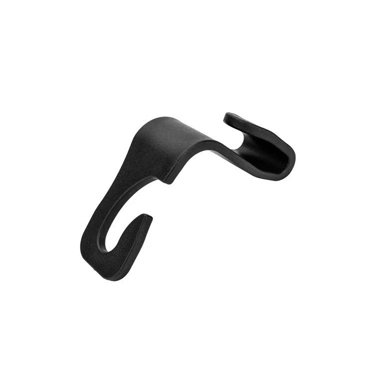 Auto Headrest Hangers in black, hooking onto car seat for organisation