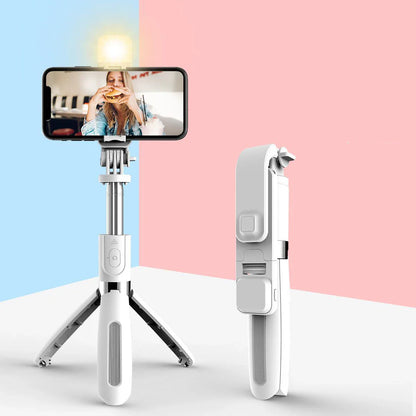 Premium 3-in-1 Bluetooth Selfie Stick and Tripod with Foldable Design and Universal Compatibility for UK Customers