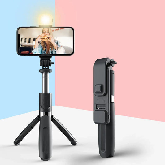 Premium 3-in-1 Bluetooth Selfie Stick and Tripod with Foldable Design and Universal Compatibility for UK Customers