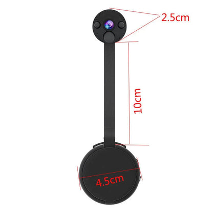 Compact telescopic surveillance camera with motion detection and night vision for home security