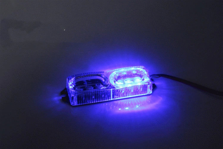 USB rechargeable front rear bike light with red and blue LED