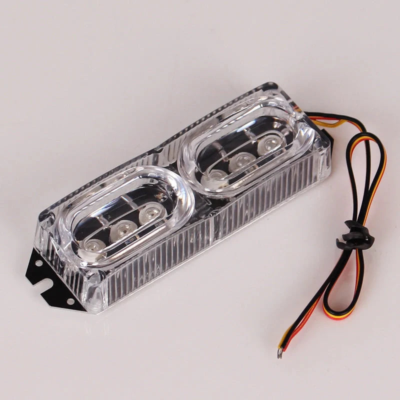 USB rechargeable front rear bike light with red and blue LED