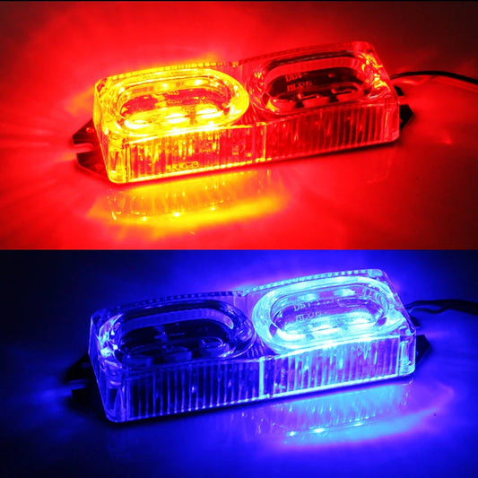 USB rechargeable front rear bike light with red and blue LED