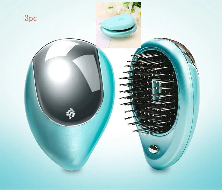 Relaxing Vibration Massage Hair Comb with Negative Ions for Soothing Scalp and Shiny, Healthy Hair
