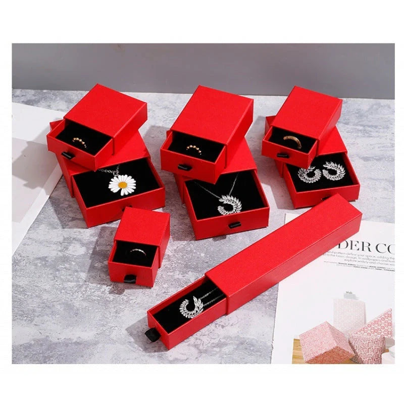 Elegant jewellery storage box with drawer-style design, available in various colours and sizes to suit your storage needs