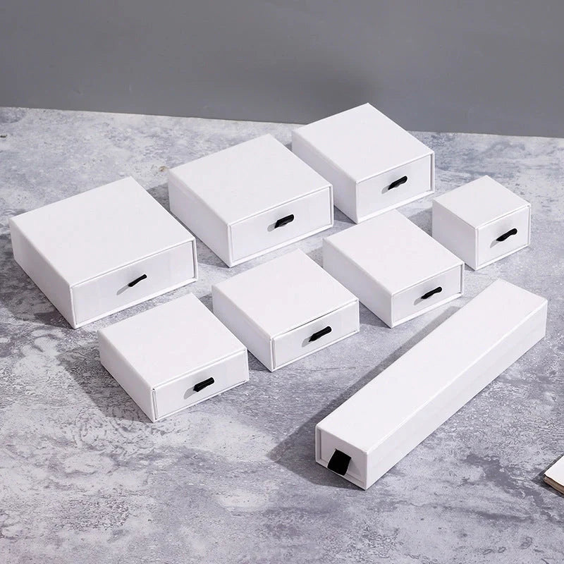 Elegant jewellery storage box with drawer-style design, available in various colours and sizes to suit your storage needs