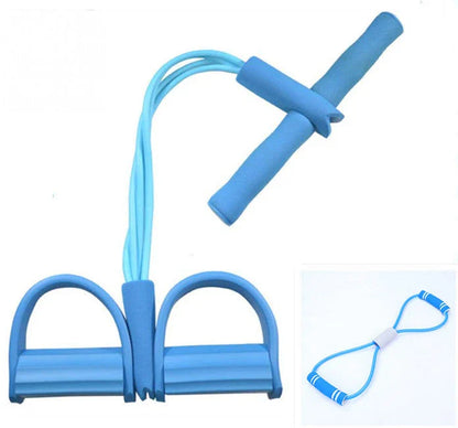 Premium resistance bands set with natural latex and EVA foam for full-body workouts