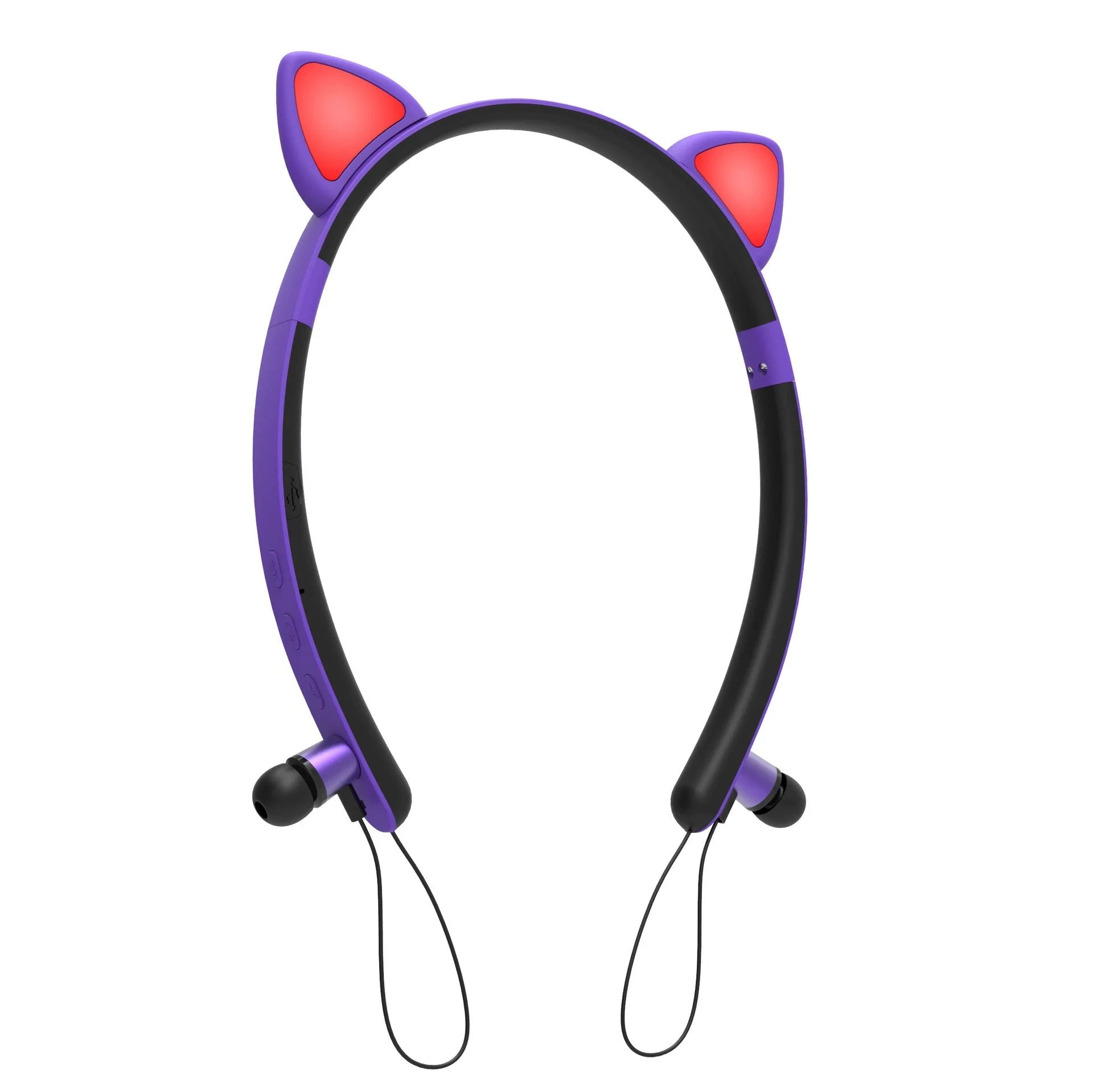 Trendy wireless Bluetooth headphones with a stylish cat ear design, available in multiple vibrant colors for a personalized audio experience.