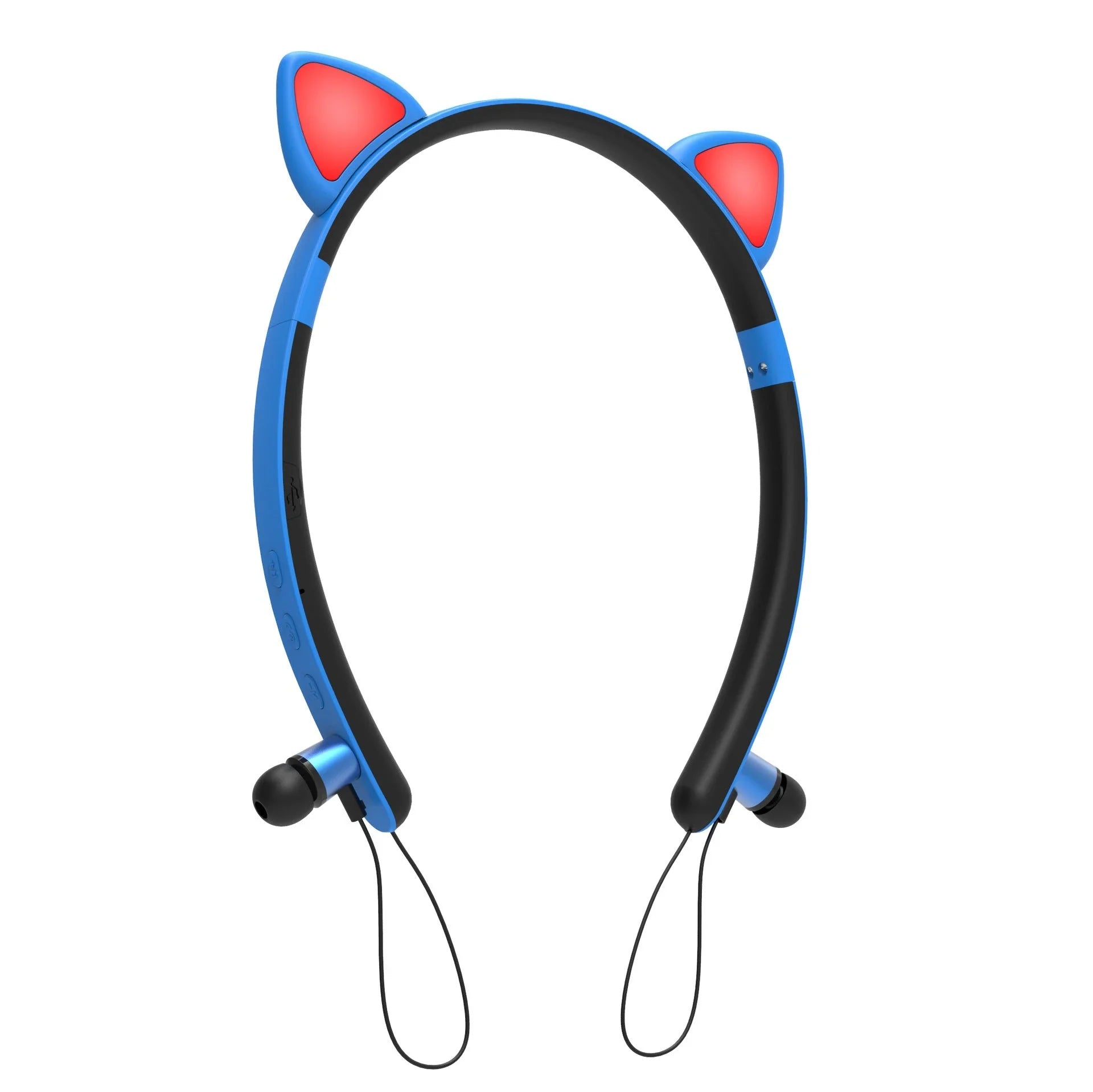 Trendy wireless Bluetooth headphones with a stylish cat ear design, available in multiple vibrant colors for a personalized audio experience.
