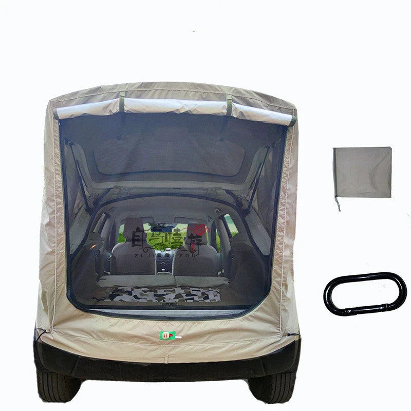 Convenient rear car tent for UK SUV owners with spacious double-sided curtain, waterproof fabric, and mosquito protection