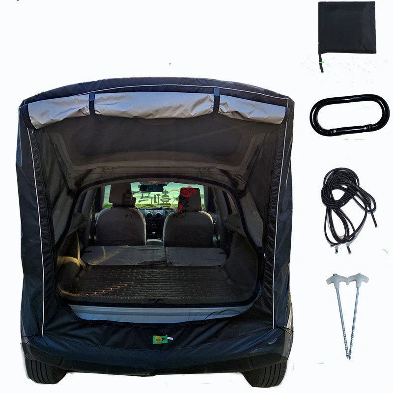 Convenient rear car tent for UK SUV owners with spacious double-sided curtain, waterproof fabric, and mosquito protection