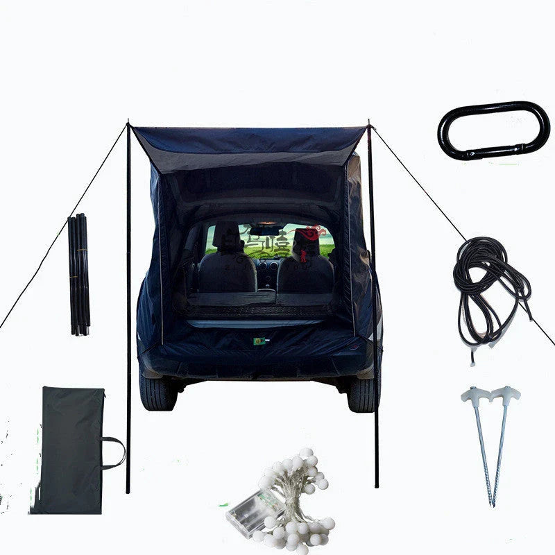 Convenient rear car tent for UK SUV owners with spacious double-sided curtain, waterproof fabric, and mosquito protection