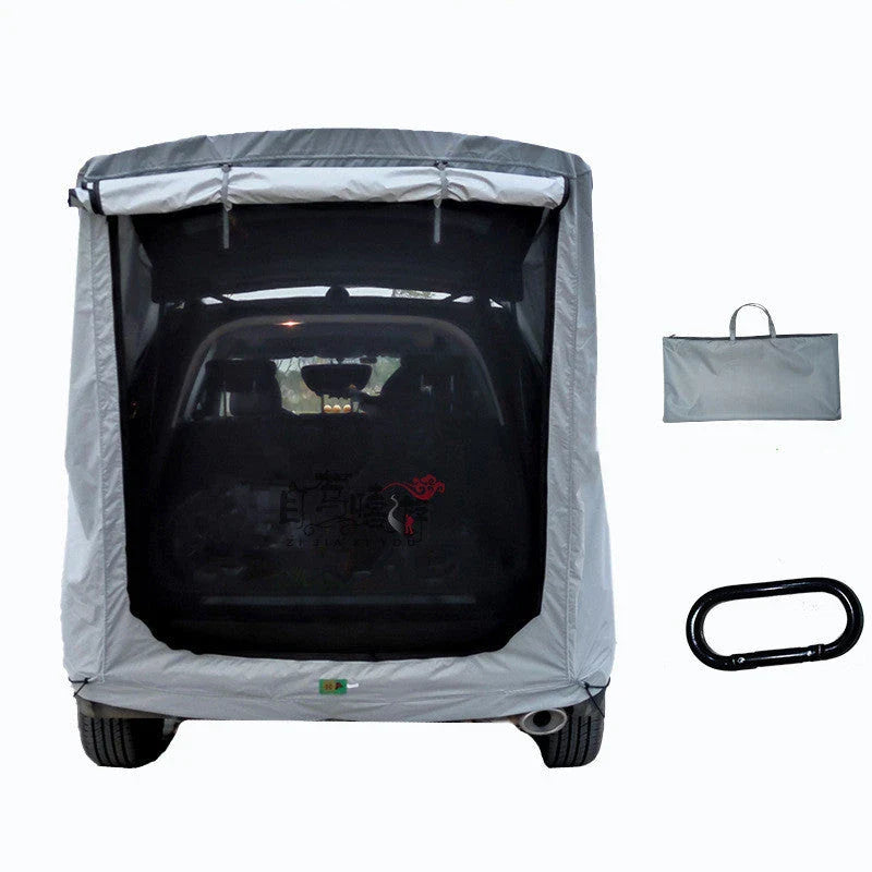 Convenient rear car tent for UK SUV owners with spacious double-sided curtain, waterproof fabric, and mosquito protection