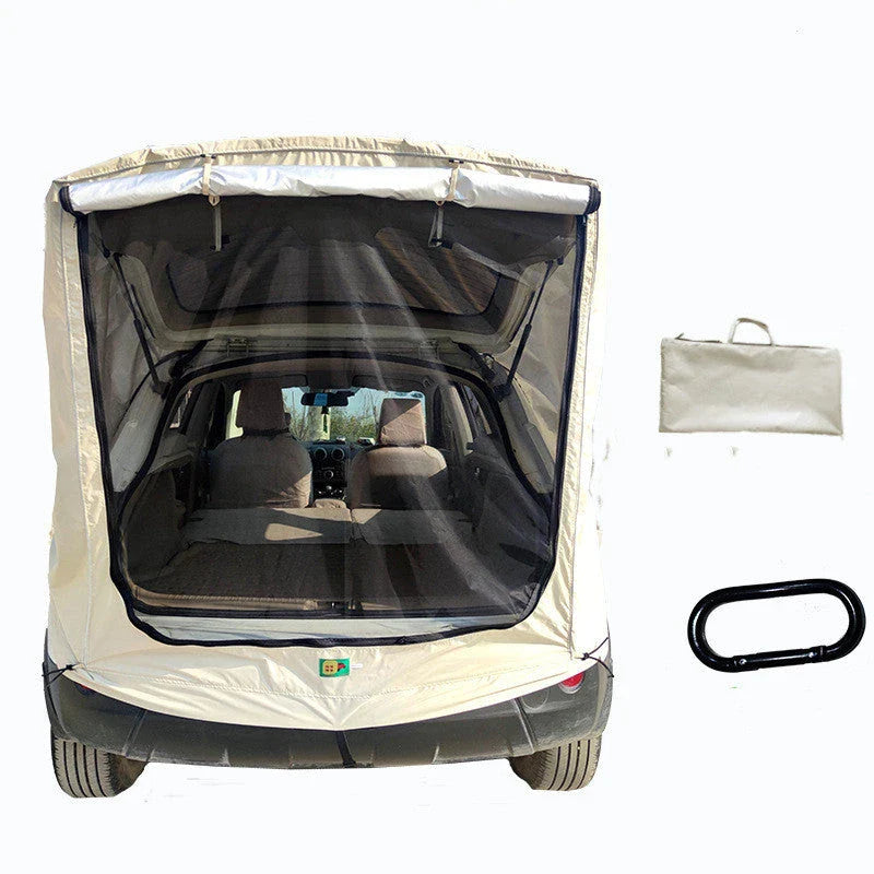 Convenient rear car tent for UK SUV owners with spacious double-sided curtain, waterproof fabric, and mosquito protection