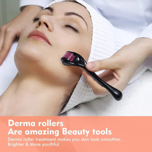 Microneedle Roller with SUS304 medical steel needles for skin rejuvenation